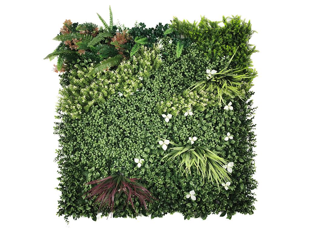Mur végétal synthétique vert - pack de 1m² - LAHTI - 4