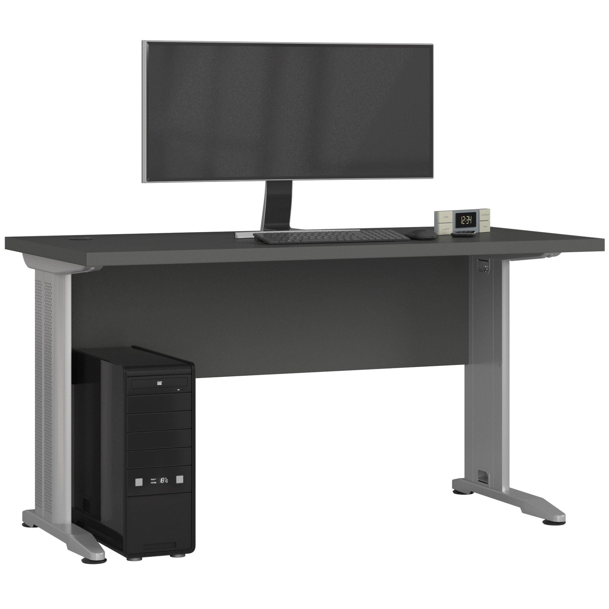 Biurko AKORD BM135 Grafit Szary 135 cm kolor Grafit Szary mat 135x60x76 cm