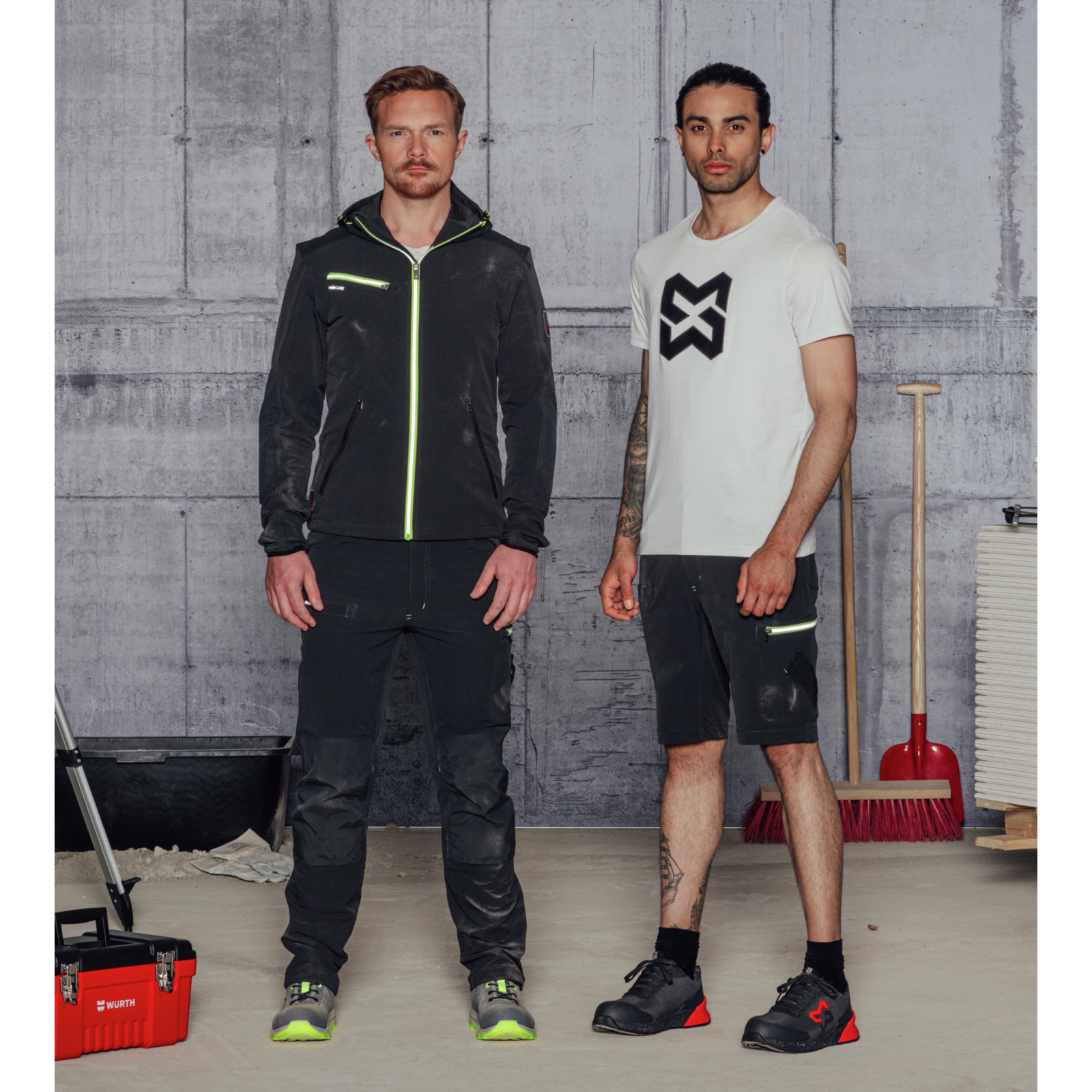 Bermuda de travail Evolution Würth MODYF Anthracite/Lime - 3
