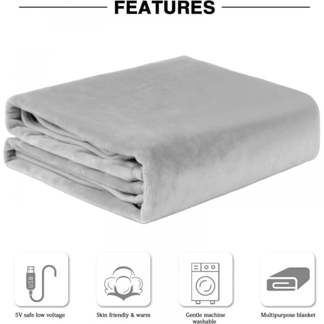 Coperta elettrica, scialle riscaldato tramite USB, coperta elettrica ricaricabile senza fili con 3 impostazioni di calore per auto, casa, ufficio | Leroy Merlin Coperta elettrica, scialle riscaldato tramite USB, coperta elettrica ricaricabile senza fili con 3 impostazioni di calore per auto, casa, ufficio | Leroy Merlin