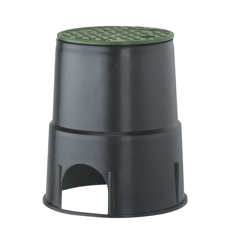 Scatola Per Valvole Irrigazione Ø24cm | Plastica PP | Verde/Nero | Resistente UV | Per Giardino - Foto 8