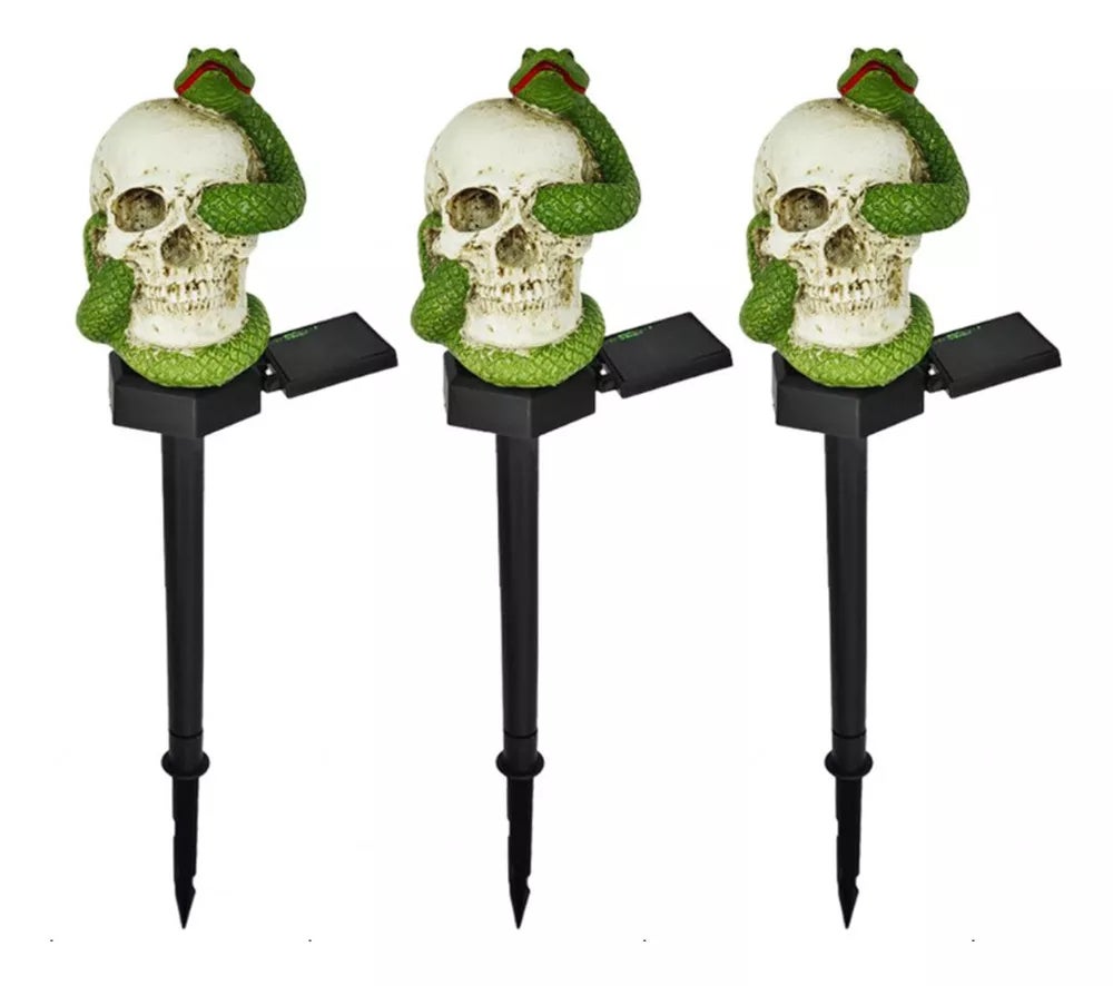 Set di 4 luci solari natalizie da giardino con decorazione a forma di pupazzo di neve, luci da vialetto natalizie impermeabili, decorazioni natalizie | Leroy Merlin