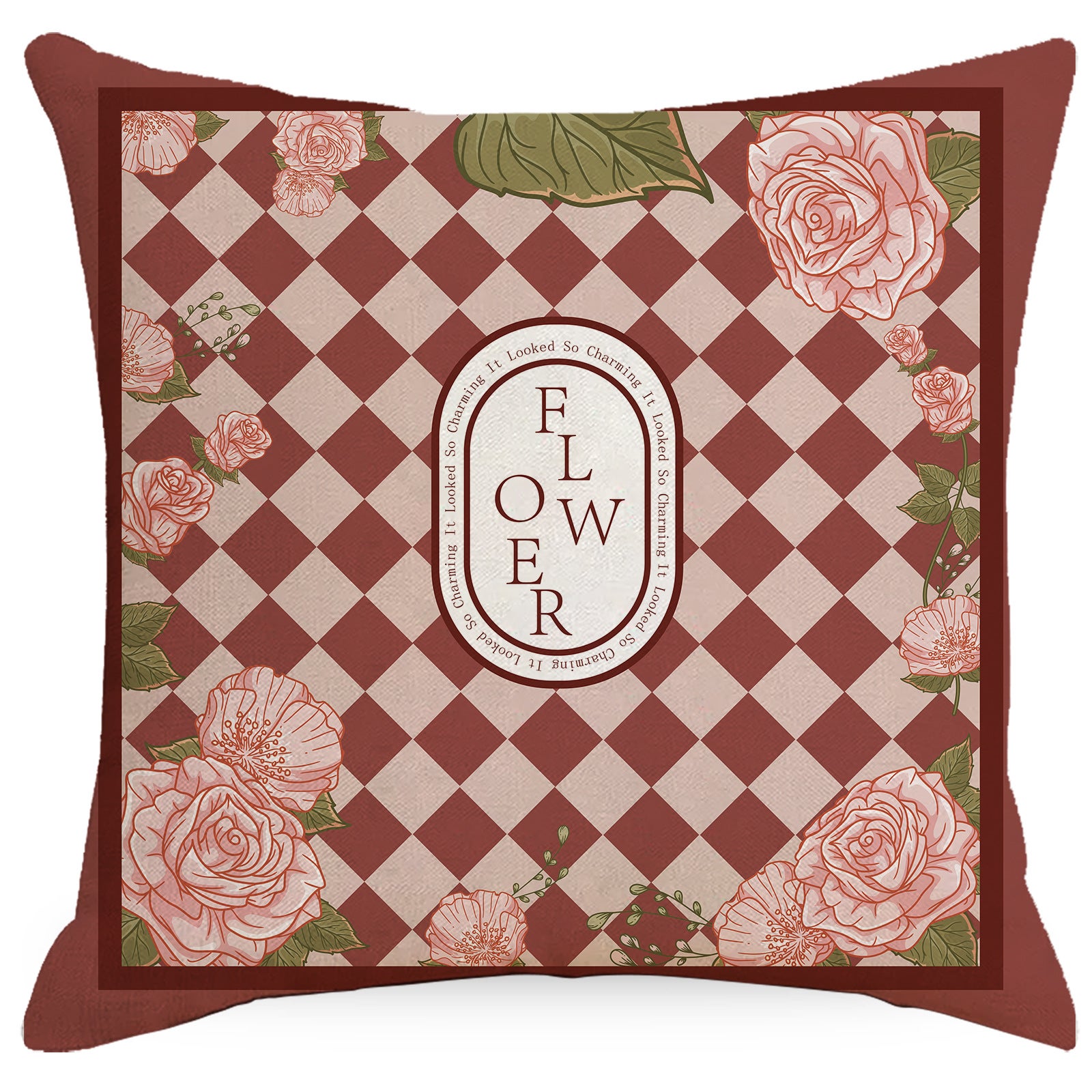 Lot de 4 Housse de Coussin, Housse Coussin 45x45cm Housses de Coussin Taie d'oreiller Décoratif Canapé pour Chambre, Canapé, Chaise, Lit,Jardin(Vint - 2
