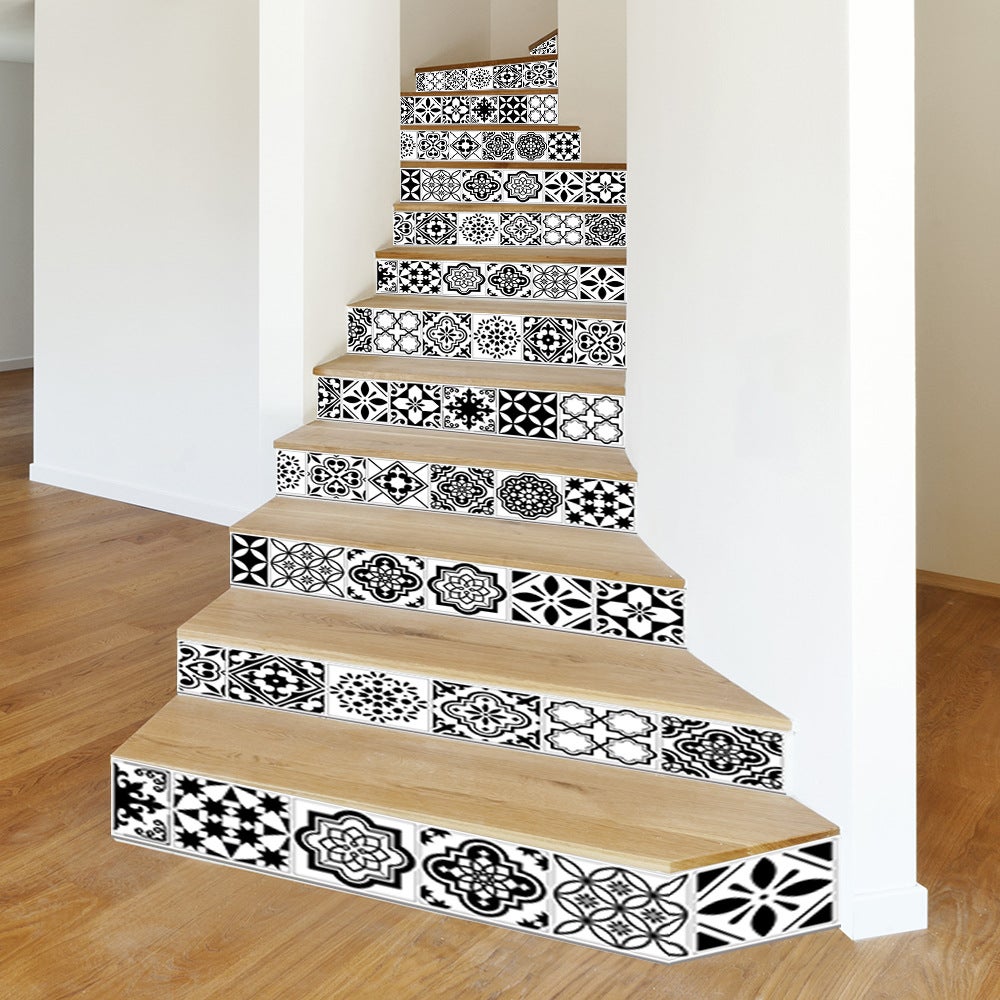 18x100cmx13Pcs Stickers adhésifs escalier carrelages Sticker Autocollant – Stickers contremarche carrelages - 5