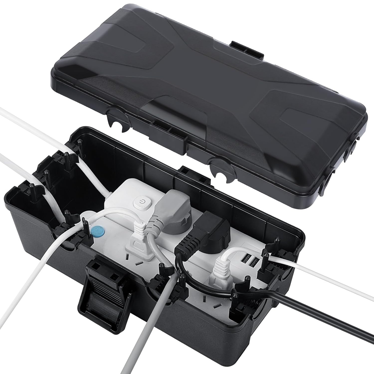 Scatola Batterie Impermeabile Scatola Batteria Impermeabile IP66 Per 4 Batterie 18650 - Custodia Protettiva In Plastica Resistente Scatola Batteria 18650 Impermeabile