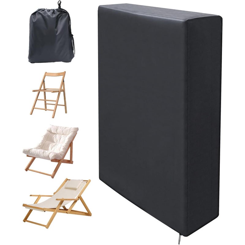 Składany pokrowiec na leżak, 210D Oxford, odporny na promieniowanie UV, wodoodporny i pyłoszczelny, 85 cm x 107 cm