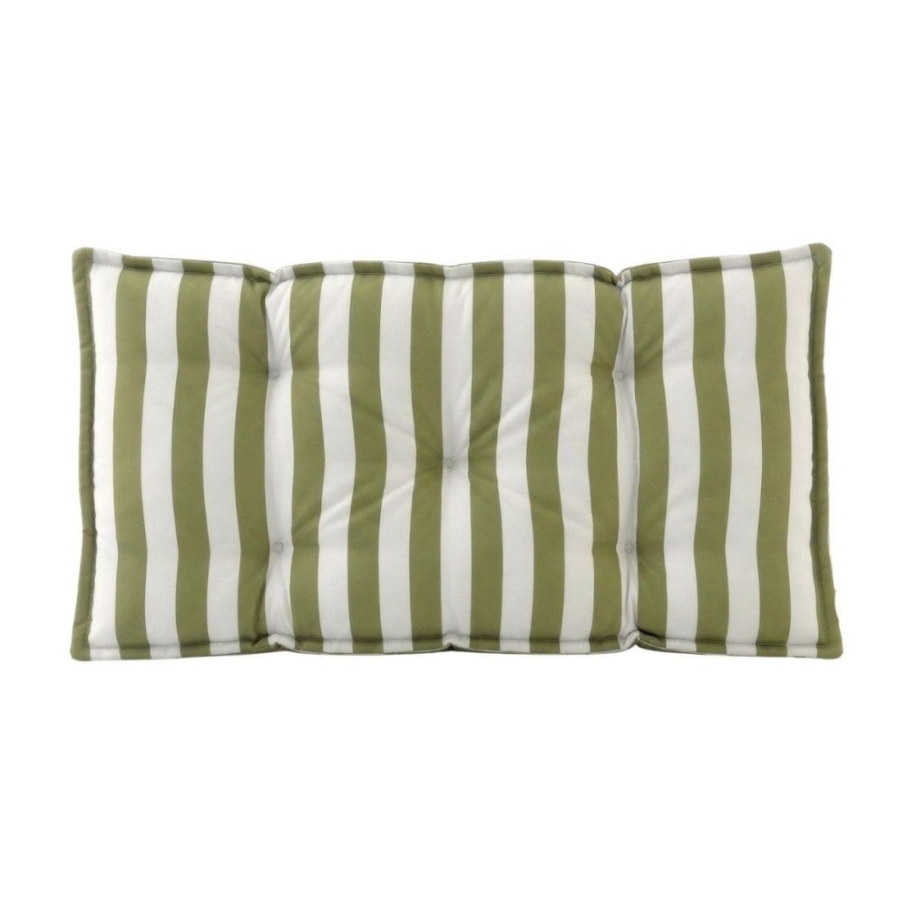 Matelas de sol outdoor déperlant rayé vert, blanc 115x75cm - Ornami - 7