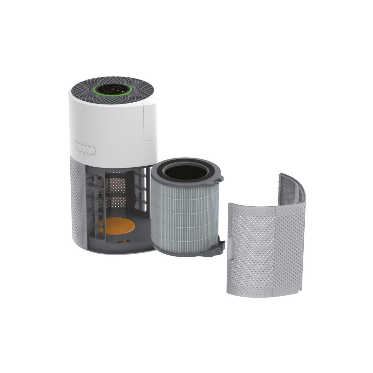 Hoover H-PURIFIER 300 purificatore 100 m² Argento, Bianco - 2