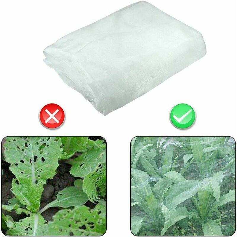 Filet à Insectes, Insectes Protection Maille, Filet Anti-Insectes pour Plantes, Filet de Jardin moustiquaire, Jardin Filet de Protection pour Protéger - 5