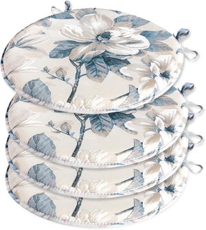 Coussin/Galette De Chaise Ronde 40cm/35cm/30cm/45cm Antidérapants Coussin De Siège Rond Exterieur/Intérieur Coussin D'assise Rond Jardin, Cuisine, Bureau, Salle à Manger(H84,Diameter 50cm
