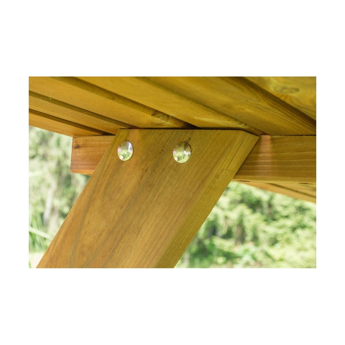 Tavolo da Pic Nic Tavolino in Legno con Panche Picnic Giardino Campeggio Esterno - 7