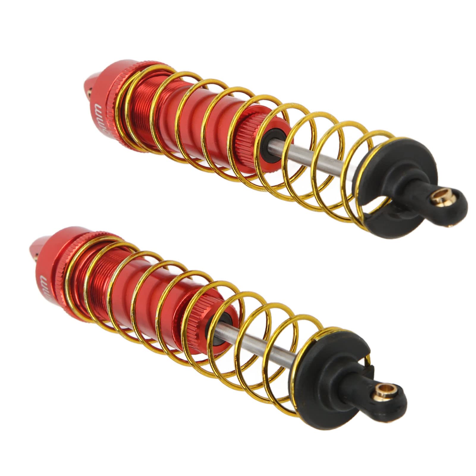 Ammortizzatore RC Ammortizzatore RC regolabile a pressione dell'olio con molle per Axial SCX10 90046 AXI03007 1/10 RC Crawler Car 115mm (Rosso) - 5