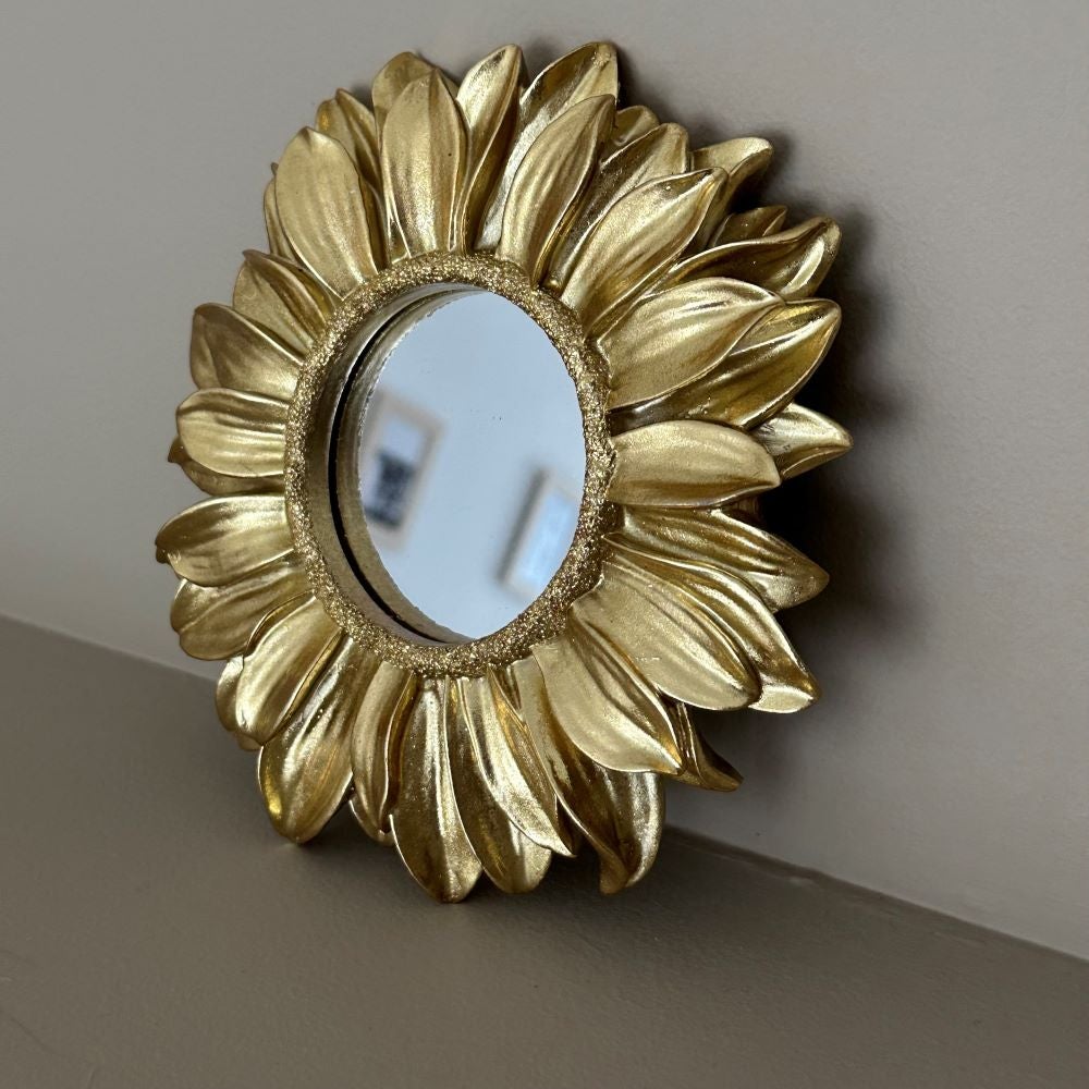Miroir marguerite Ex-voto doré déco murale - 4