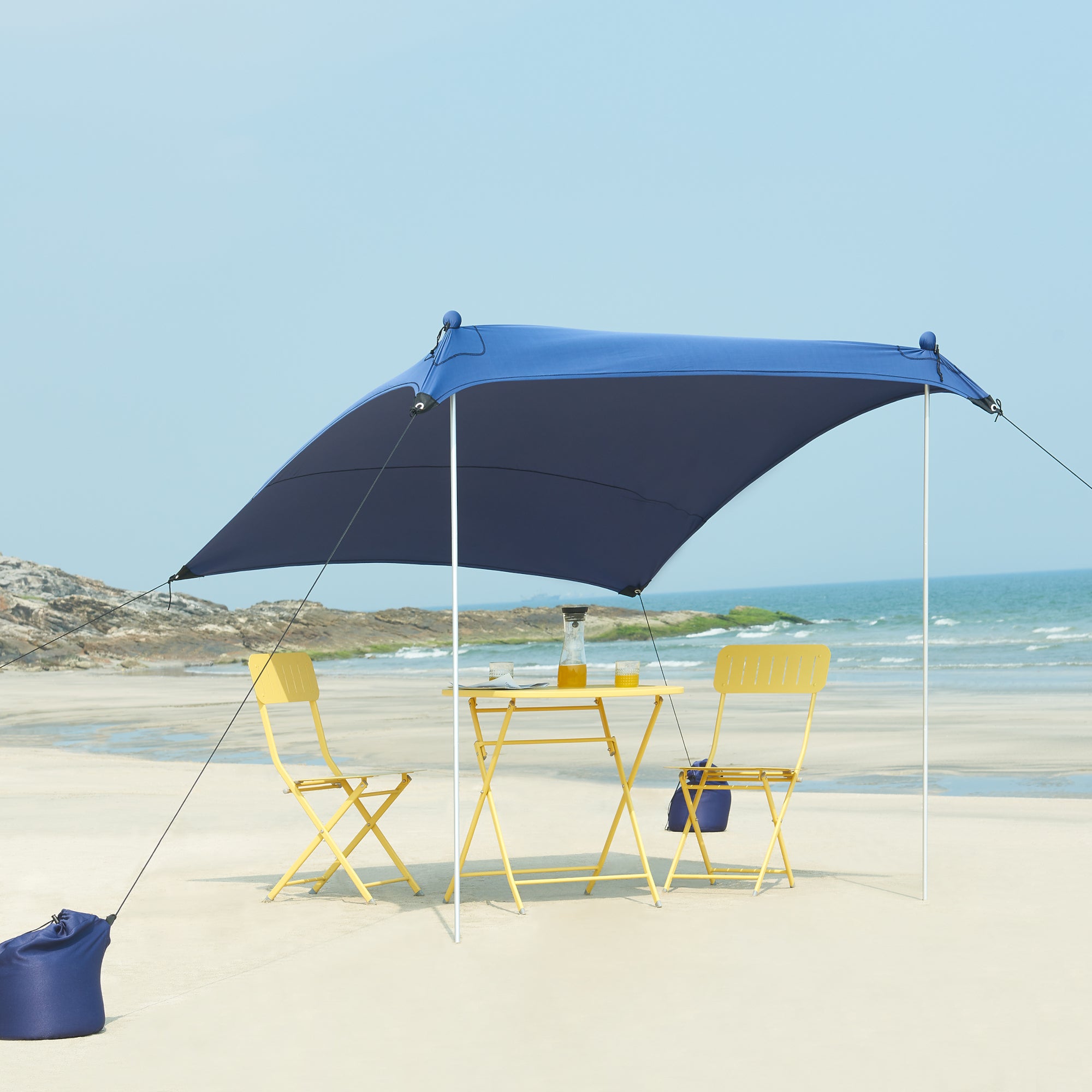Tente Dôme PAKICETUS 4 Personnes – 210x210cm, Beige, Neuve