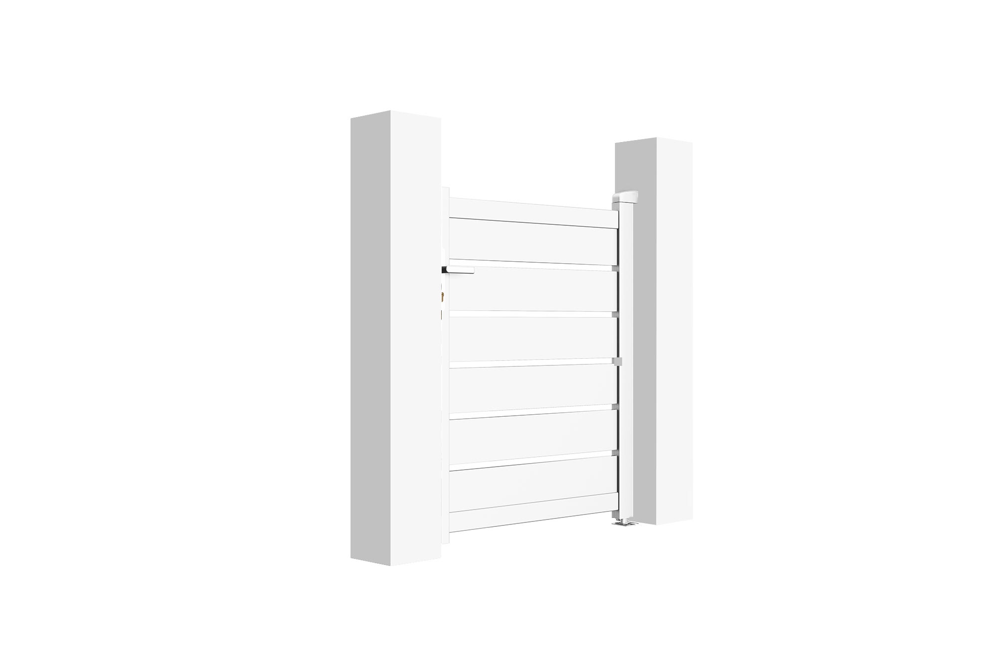Portillon 1m VOGEL H.120cm aluminium blanc - 4