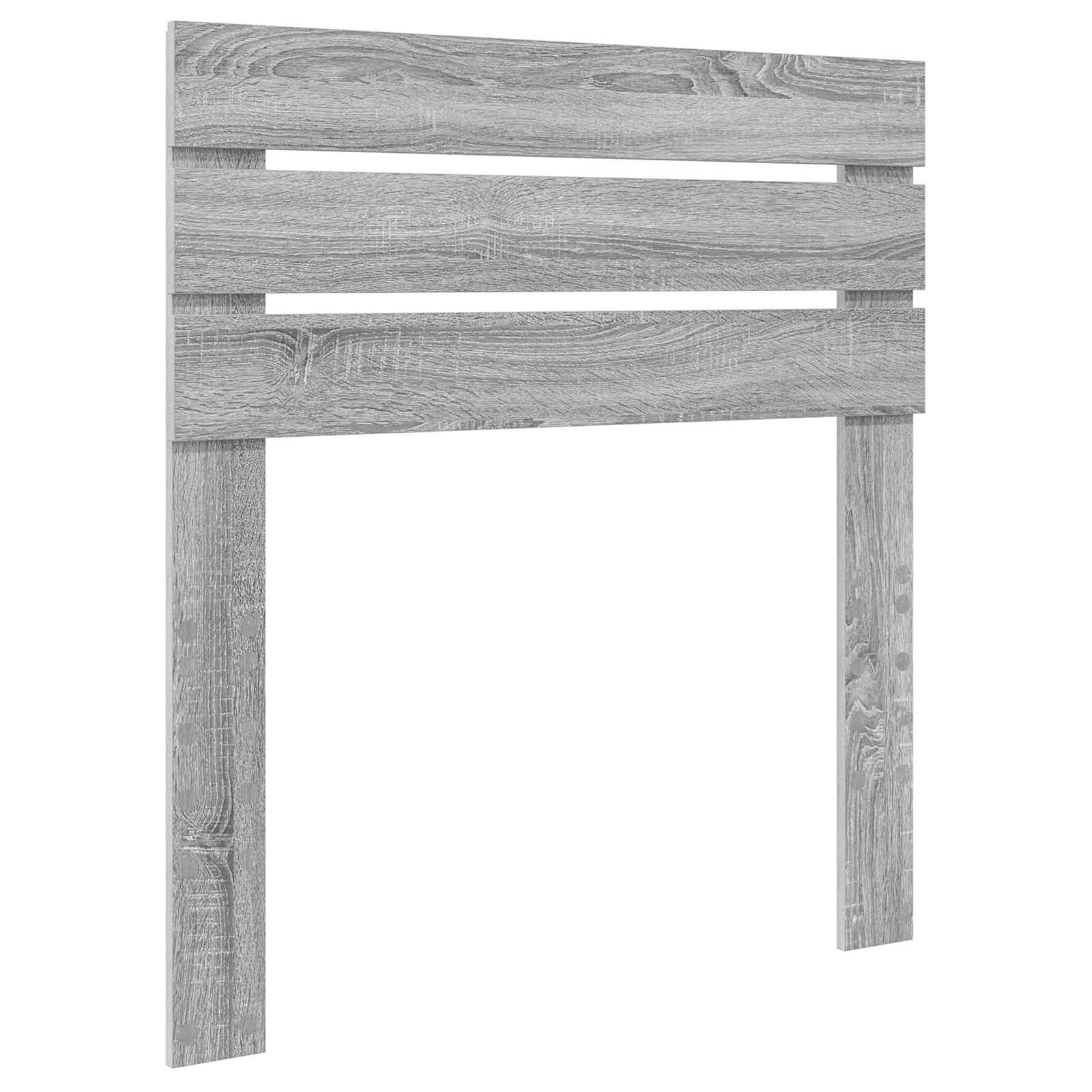 Cadre de lit gris 75 x 190 cm, pin massif - 6