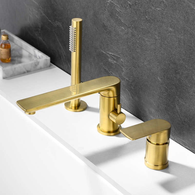 Ensemble De Robinet De Baignoire, Robinet De Remplissage De Baignoire Romaine Avec Douche À Main Ensemble De Robinet De Baignoire, Robinet De Remplissage De Baignoire Romaine Avec Douche À Main