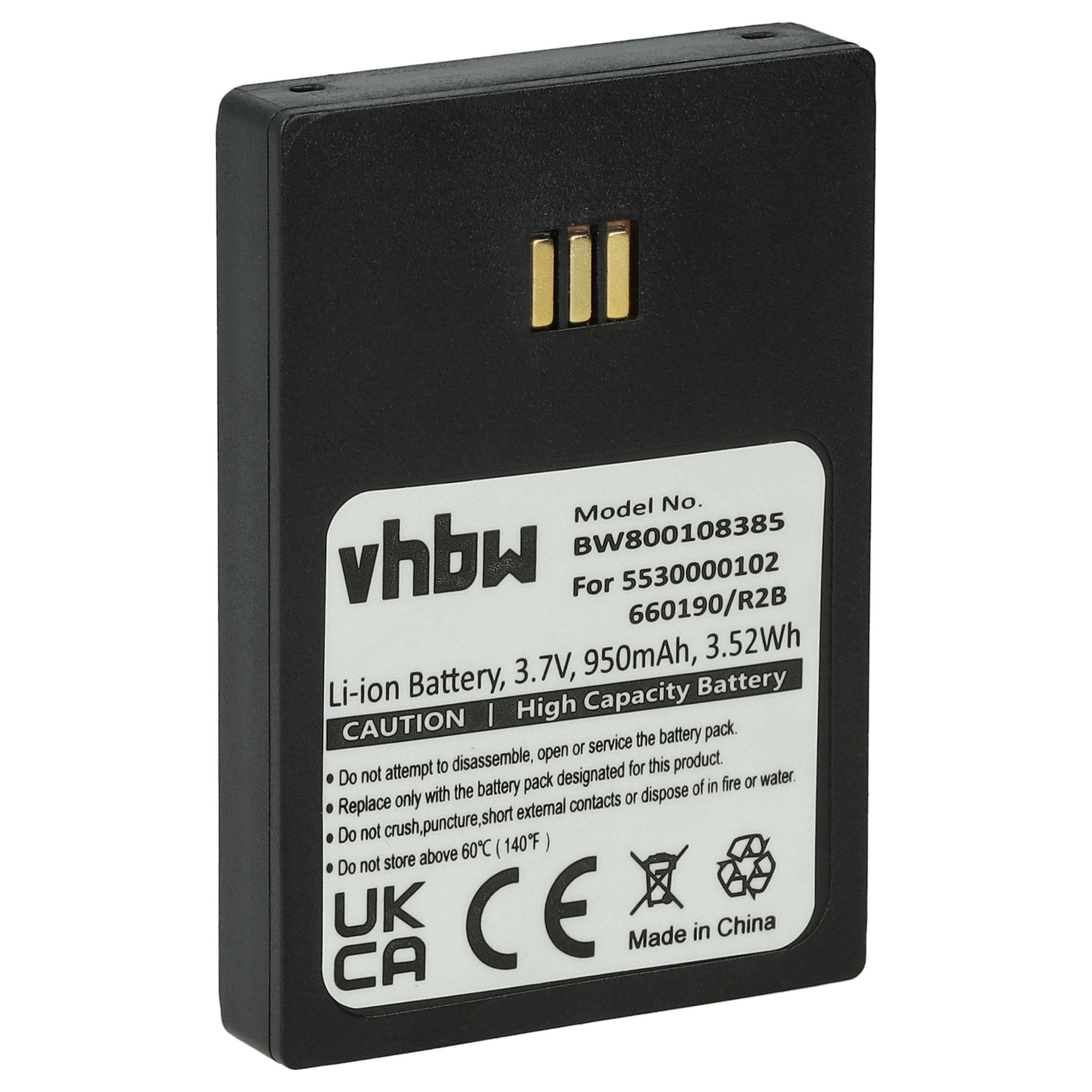 Vhbw 2x Batteria Al Litio 800mAh Compatibile Con Gigaset Premium 300HX | Ricambio Per Telefoni Cordless - 4