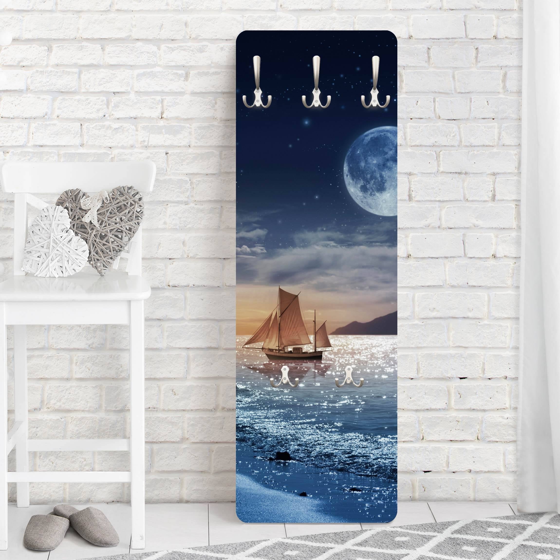 Porte-manteau Mural Nautique SAILINGSTORY - Bois - Porte-clés Décoratif