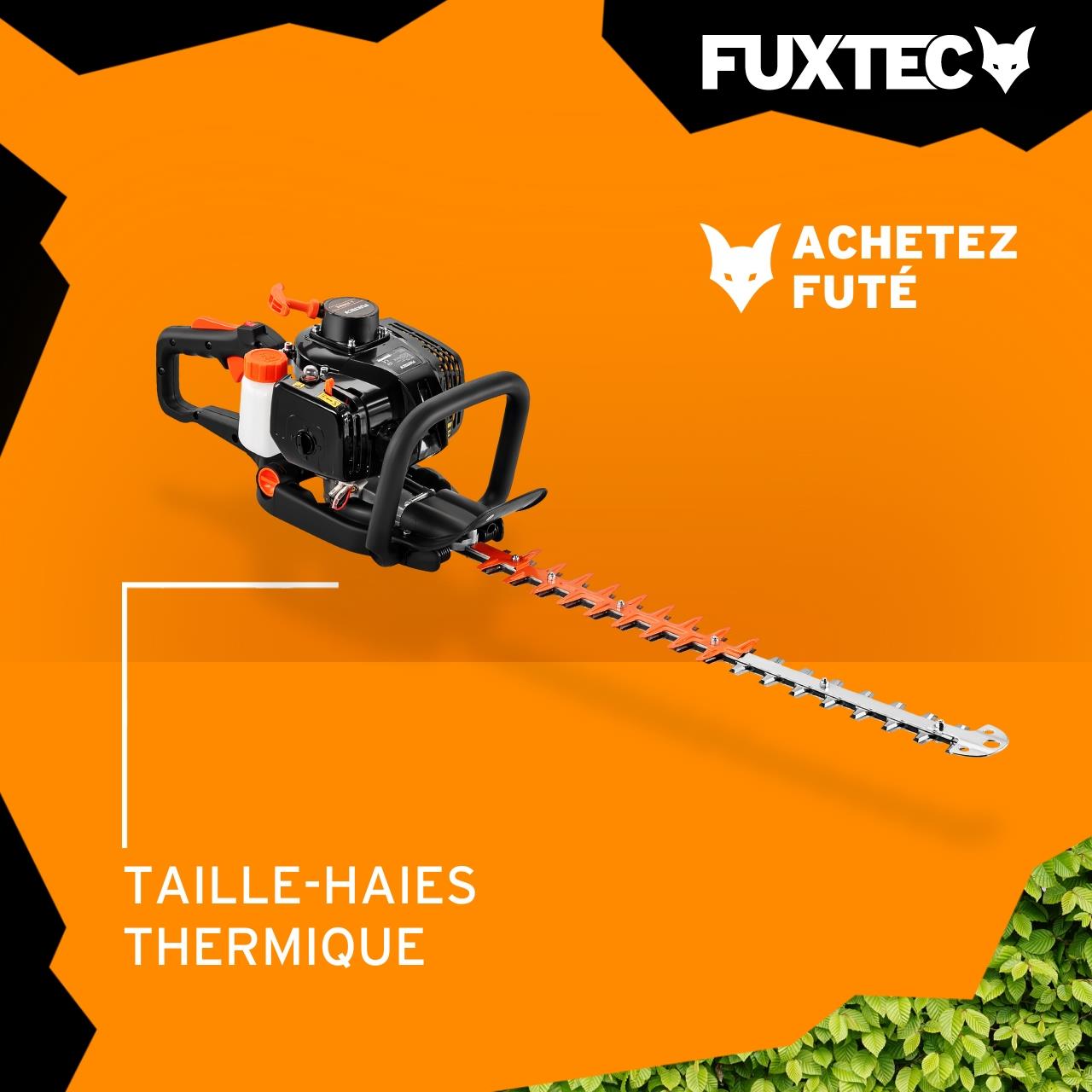Taille-haies thermique FUXTEC FX-MH123ECO 2T 25,4 cm3, lame 560 mm, coupe 28 mm, ergonomique & anti-vibrations - 2