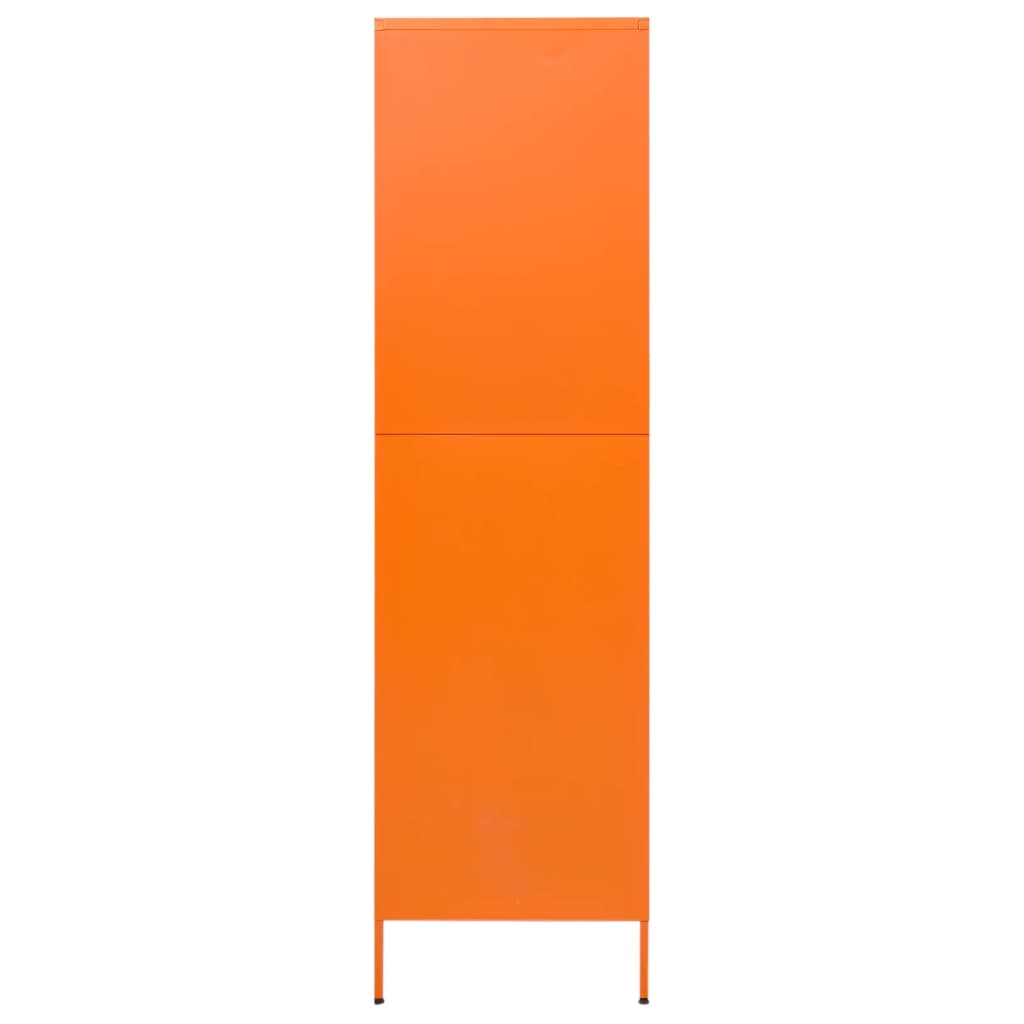 Armário em aço laranja 90x50x180 cm - COMFORTXL - 4