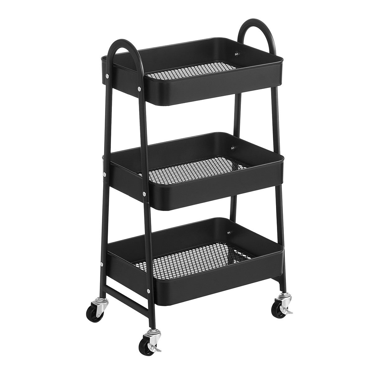 Songmics Negro Carrito Móvil De 3 Niveles - Imagen 3