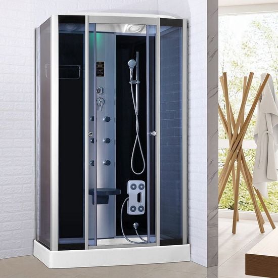 Cabina Doccia Con Vasca Idromassaggio ARREDO PC BLUETOOTH OZONO CROMOTERAPIA - Modello O3