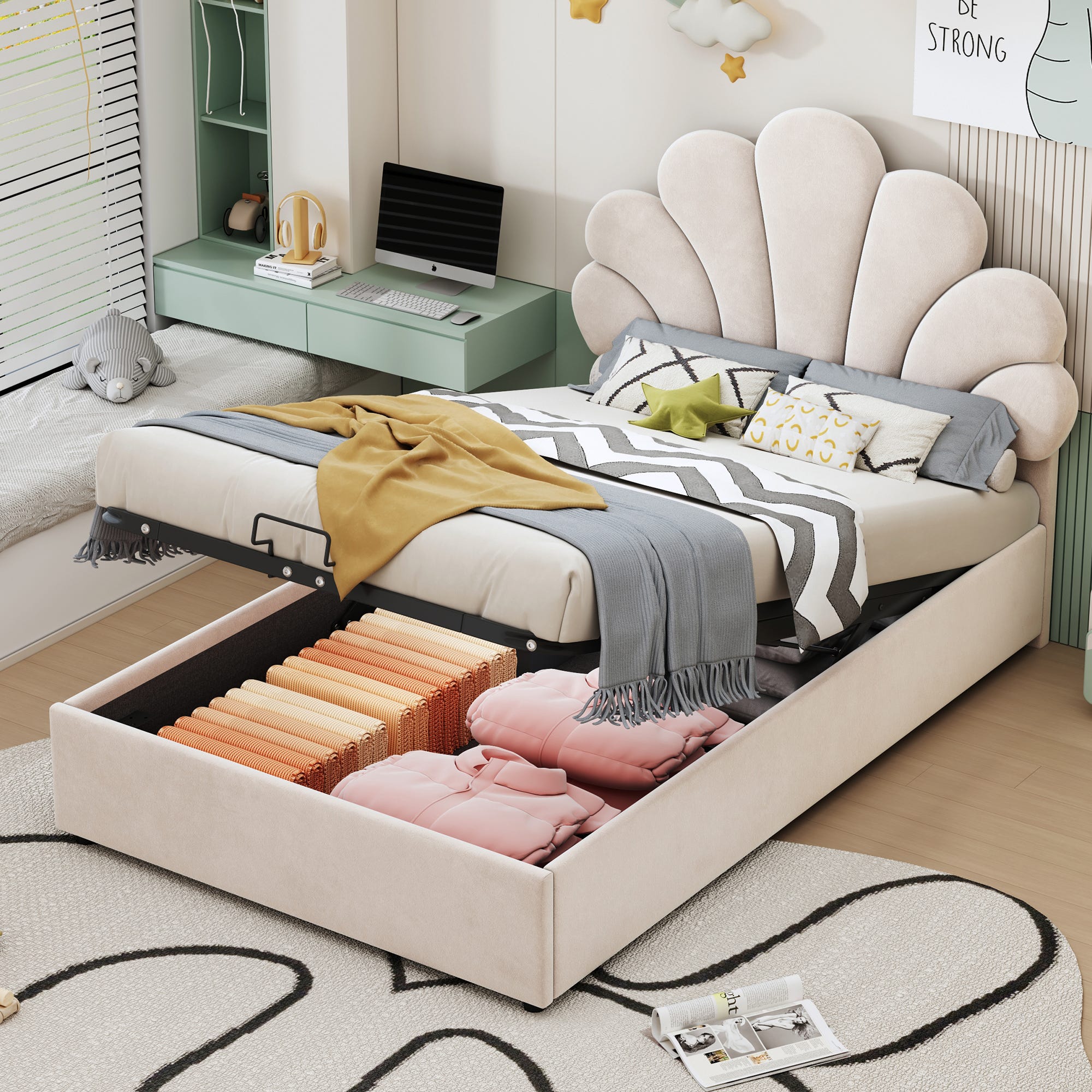 Platsa Letti Matrimoniali Con Cassetti Ikea Ecopelle Giroletto