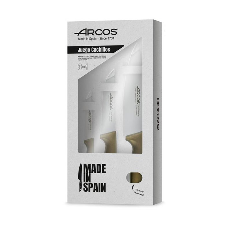 Joom Jamon Arcos Niza - Cofre 3 Couteaux De Cuisine (110, 150, 200 Milímetros) - Imagen 3