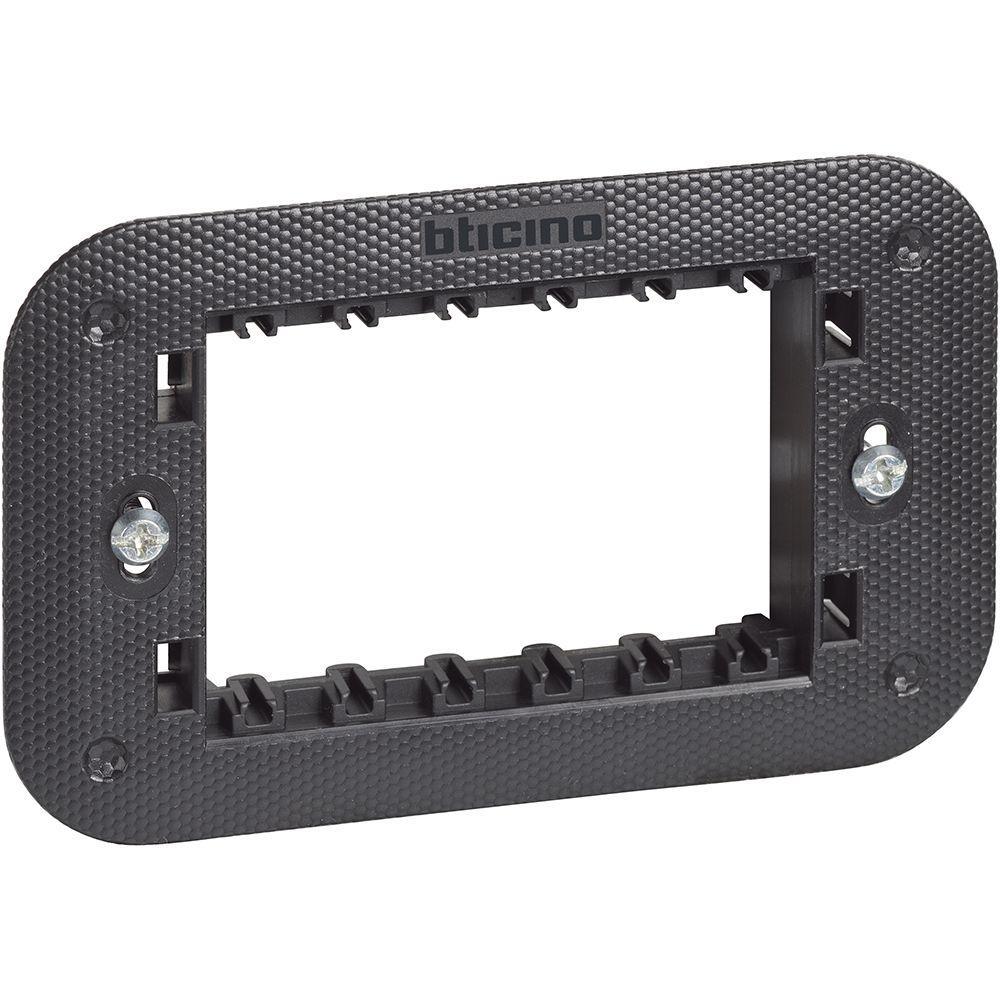 Supporto 3 Moduli NOVA LINE LK40000C 10 Pezzi – Per Serie Ego, Grigio Scuro