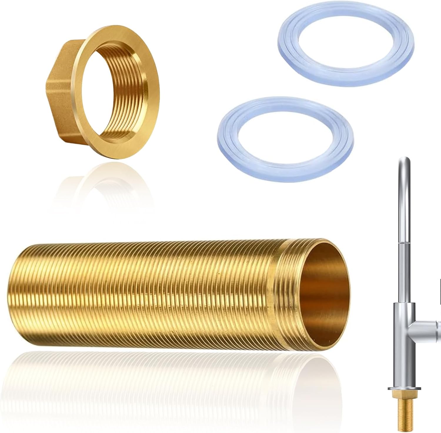 Tubo Flessibile Calza Inox Dn8 Raccordi 3/8" - M10x1 L 500mm P Di Lavoro 10bar - Foto 4