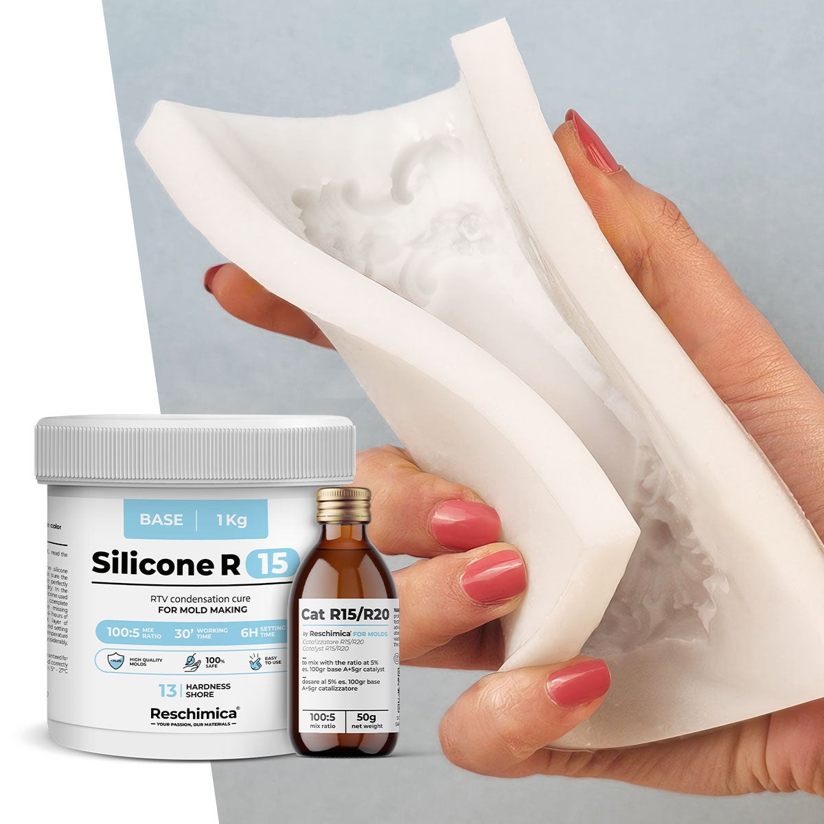 Silicone Rubber Sheet High Temp Solid Red/Orange - Foto 5