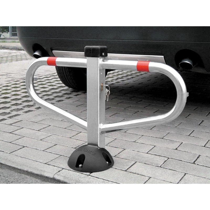 Barriera Parcheggio Relaxdays - Blocco Posto Auto Catarifrangente, Argento