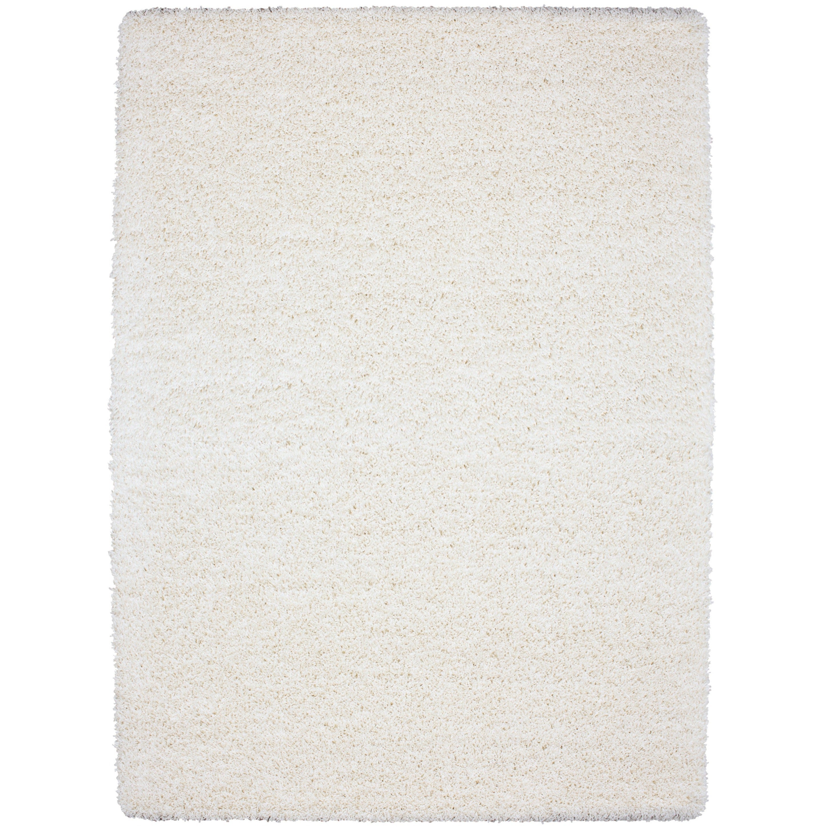 SHAGGY - Tapis Uni à poils longs - Blanc Ivoire 160 x 230 cm | Leroy Merlin