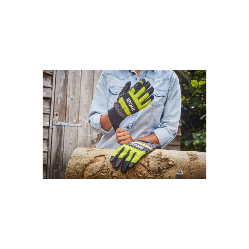 Gants anti-coupures RYOBI - RAC258M - pour tronçonneuses - Taille M - 5