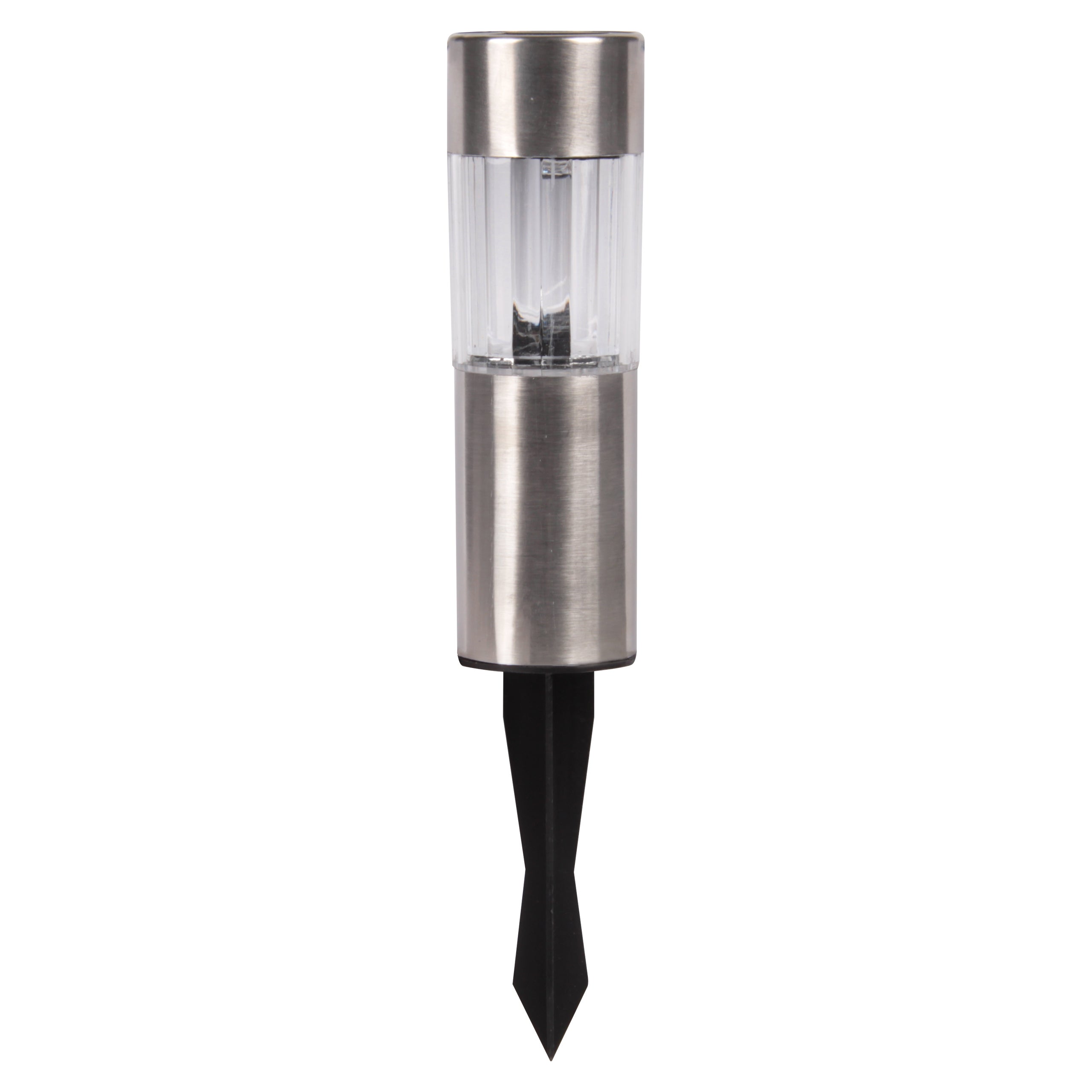 Lampa solarna LED VR600 wbijana ogrodowa 25,5cm IP44 zimna biel 6000K czarna MasterLED