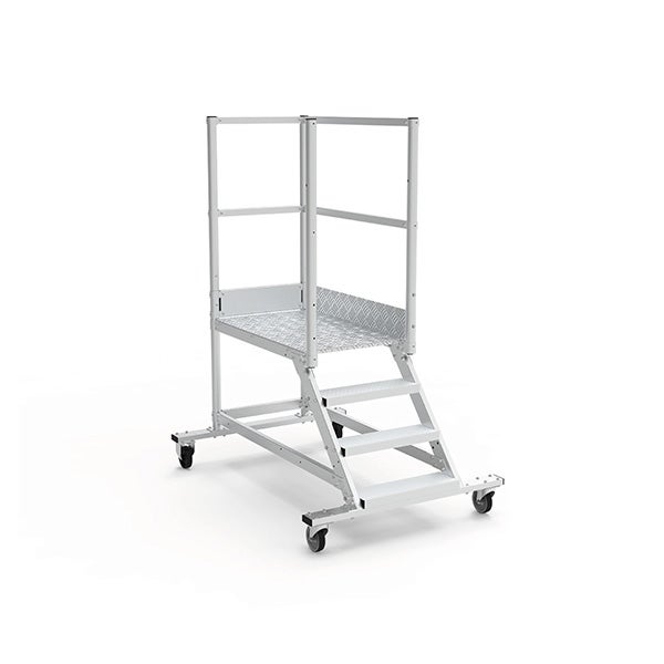 Plateforme roulante 6 marches - Hauteur max. de travail 3.20m - PTF106D-RS