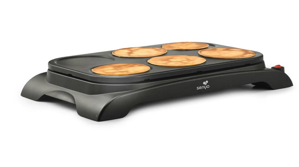 fr Crêpière électrique antiadhésive pour barbecue, poêle à frire