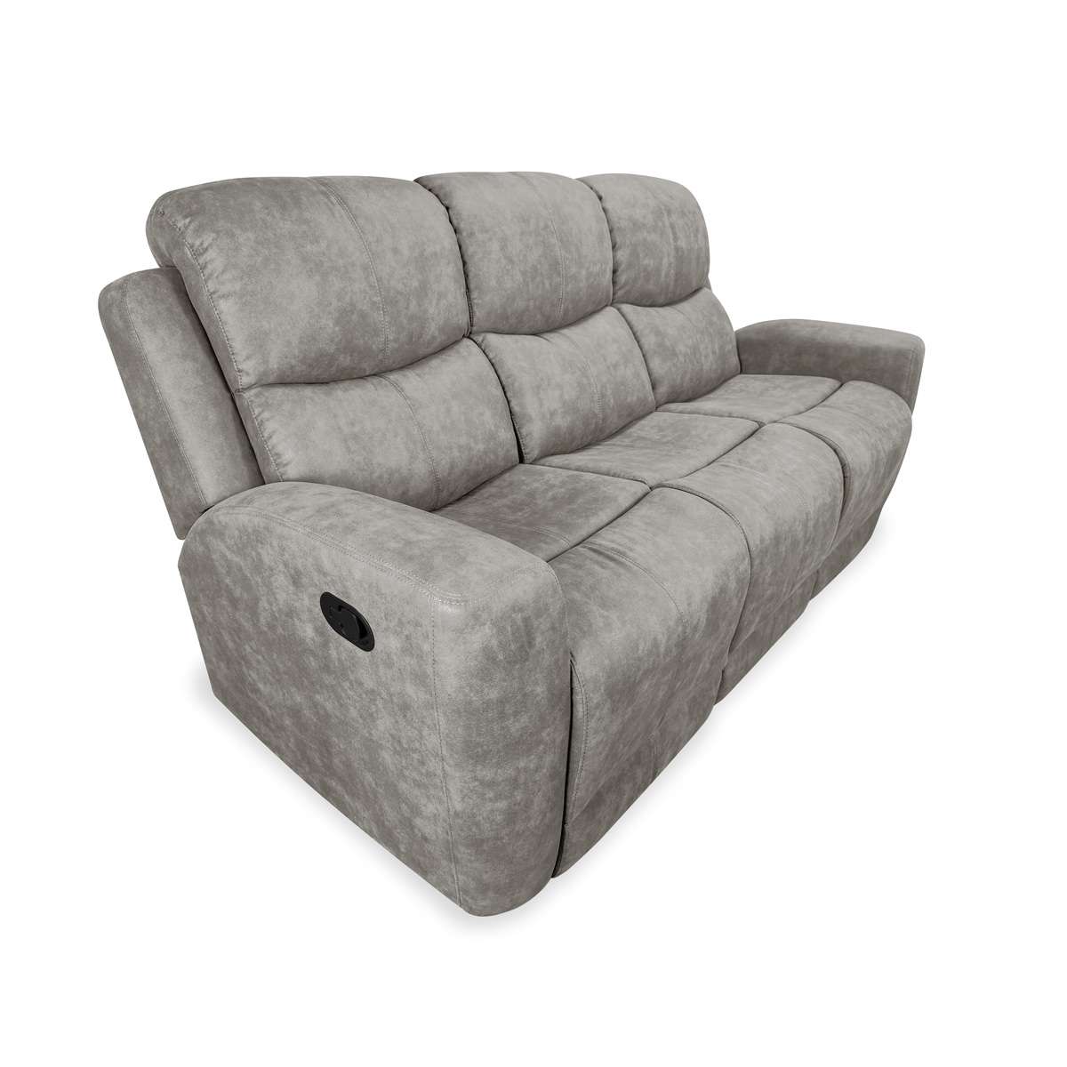 Sofa bale 3 plazas gris 101cm al x 199cm an x 93cm l