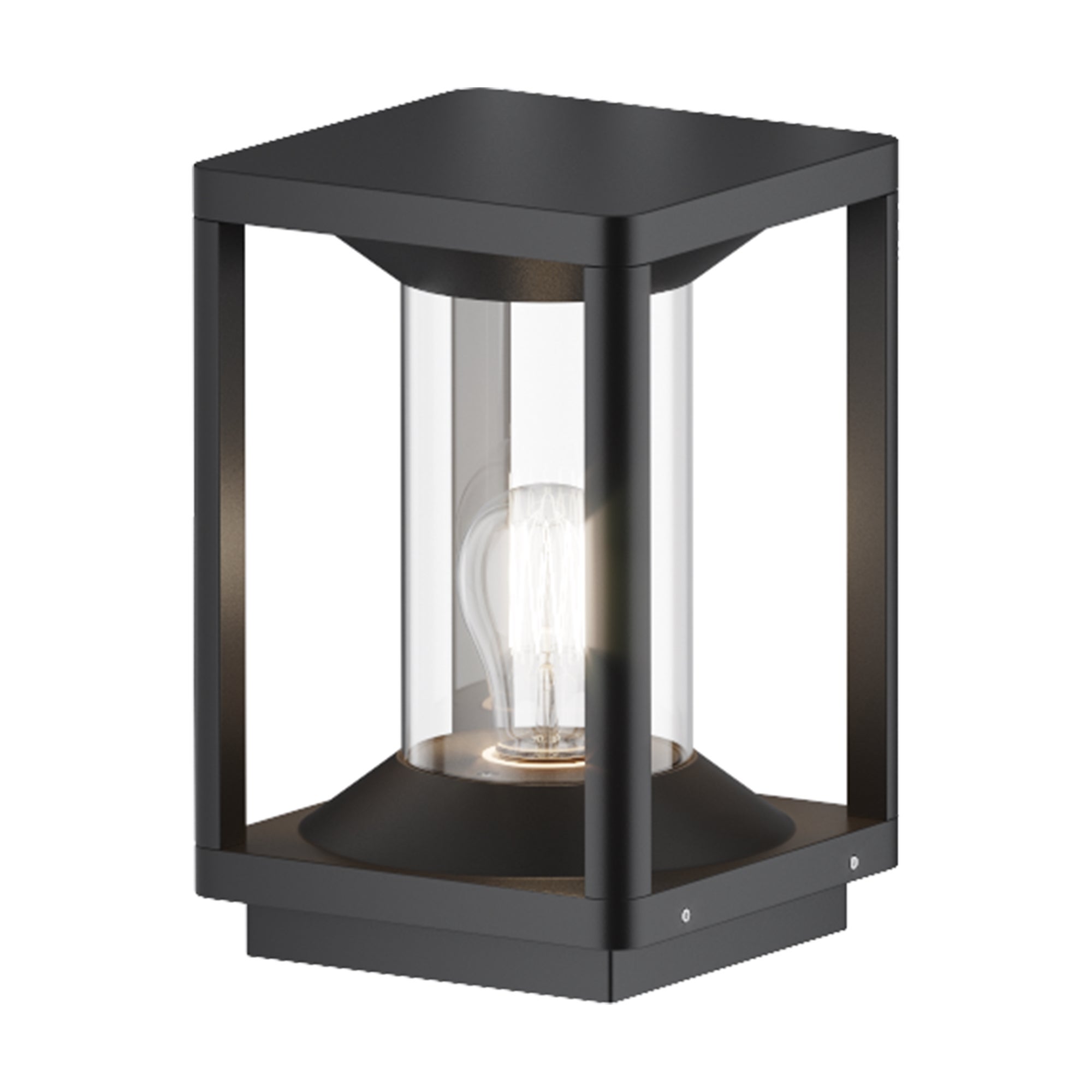 Lampa ogrodowa stojąca Cell grafitowa 1xE27x15W IP54 wym: 22 x 14,5 x 14,5 cm aluminium Maytoni