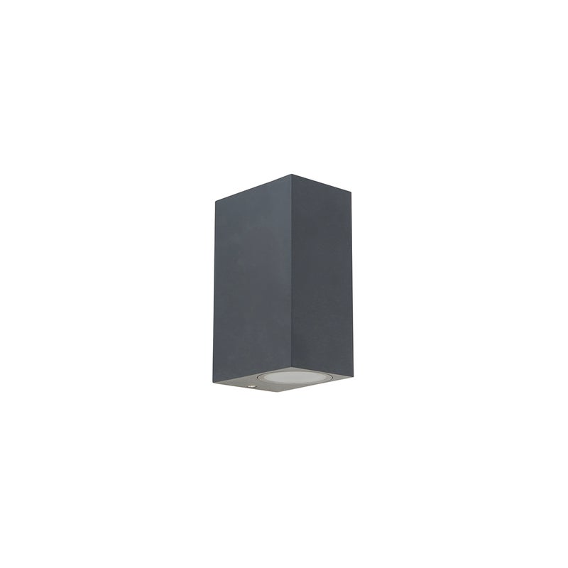 Nowoczesna lampa ścienna ciemnoszara 2-światłowa IP44 - Baleno