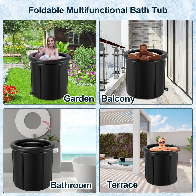 Bañera（80 cm Ø） bañera plegable portátil para, Bañera SPA para baño caliente y baño de hielo - 7