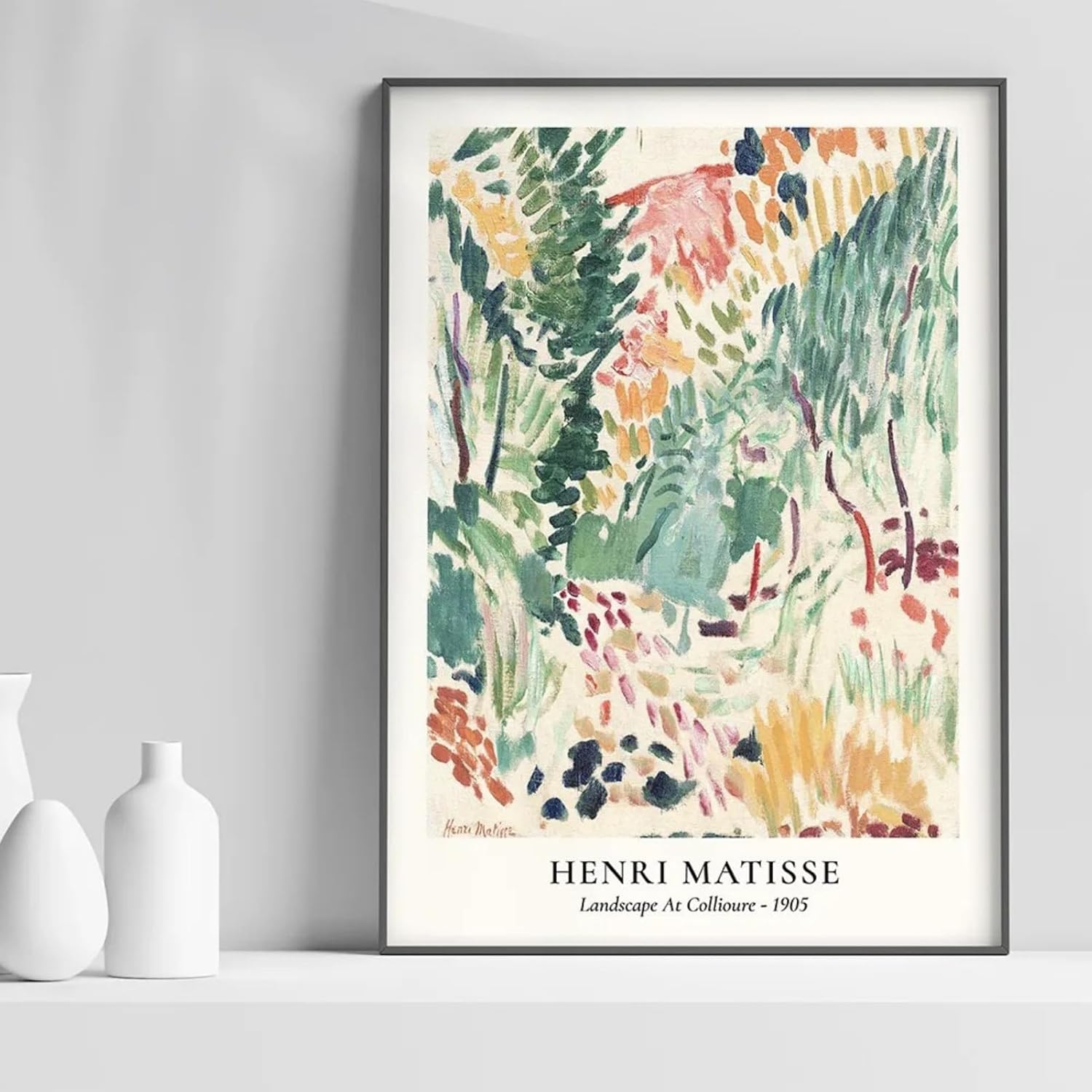 Lot de 6 impressions sur toile vert sauge, style vintage esthétique, décoration murale salon chambre à coucher, sans cadre, 20×25 cm - 5
