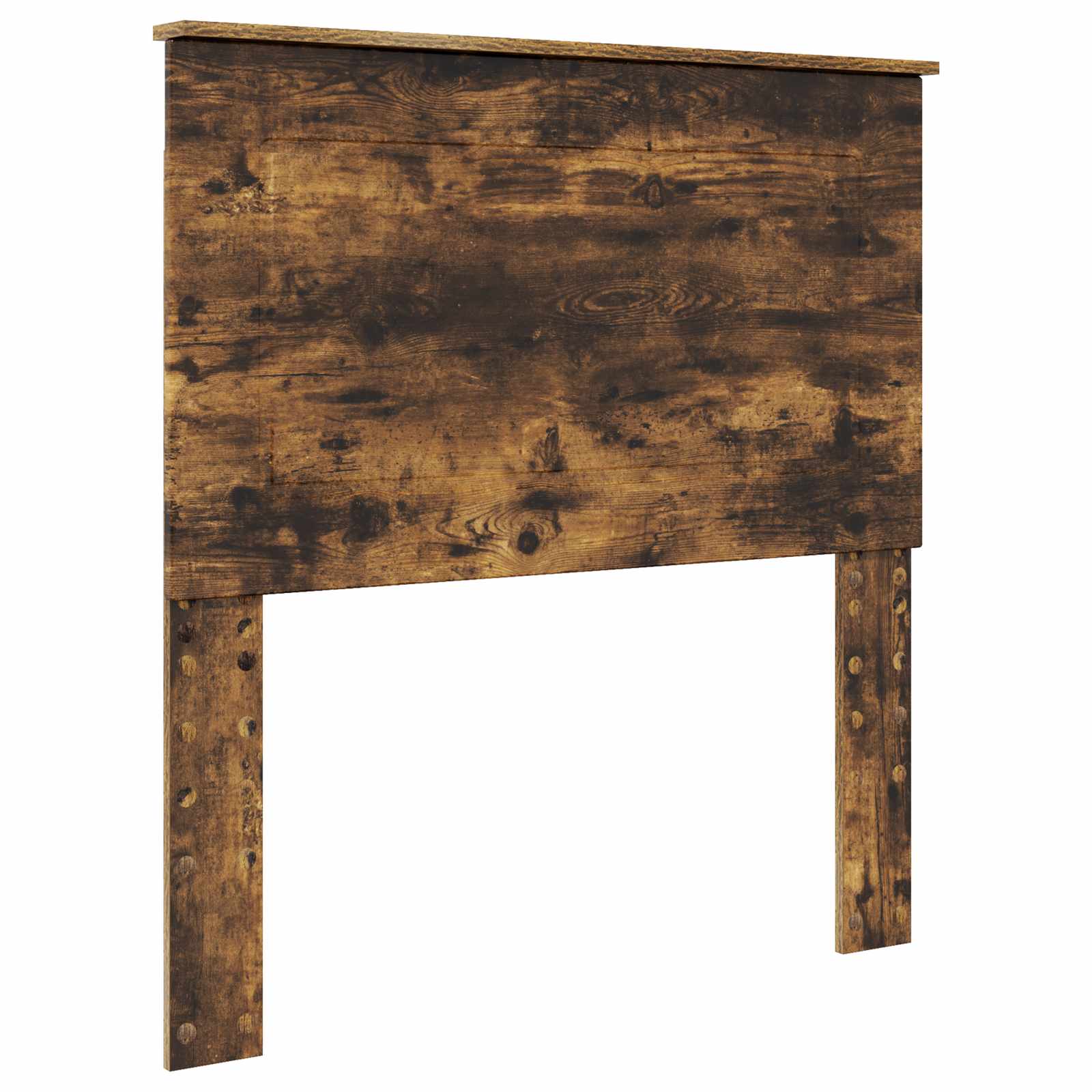 Lit de rangement chêne fumé 75 x 190 cm en panneau de bois - 7