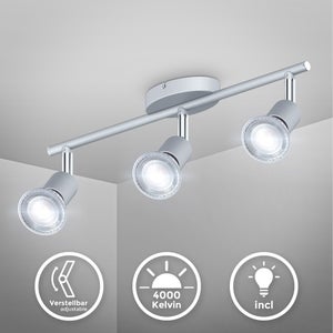 Lot De 6 Ampoules Halogènes GU10 50W Dimmable – Blanc Chaud 2700K, Spot Réflecteur 35° Pour Rails, Cuisine, Salon – CRI 99+ Sans Scintillement