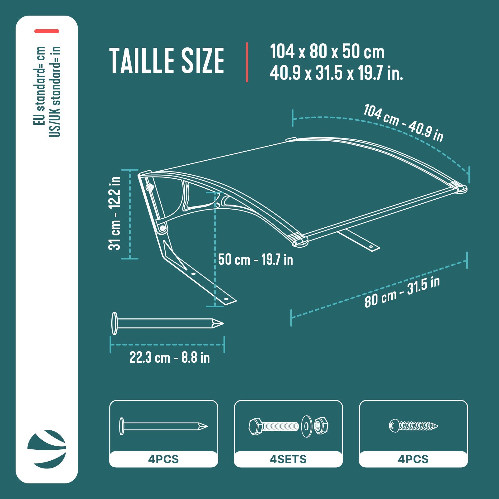 Garage de tondeuse robot Abri 104x80x50 cm gris VOUNOT® - 3