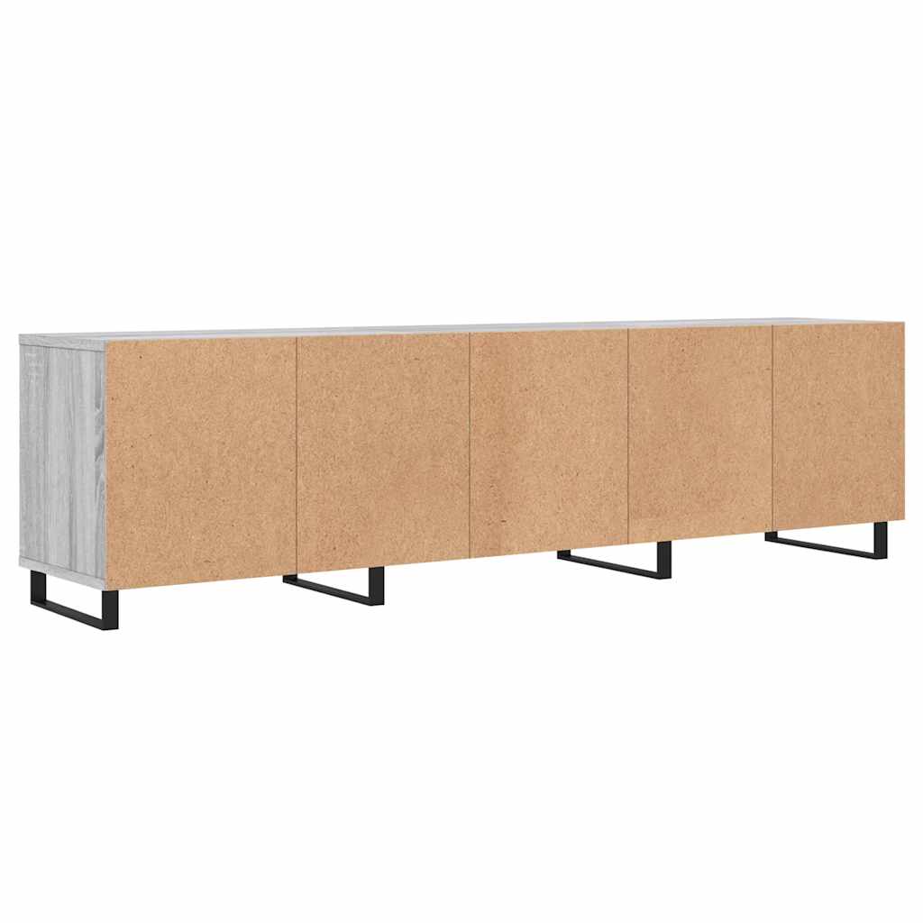 vidaXL Meuble TV sonoma gris 150x30x44,5 cm bois d'ingénierie - 8