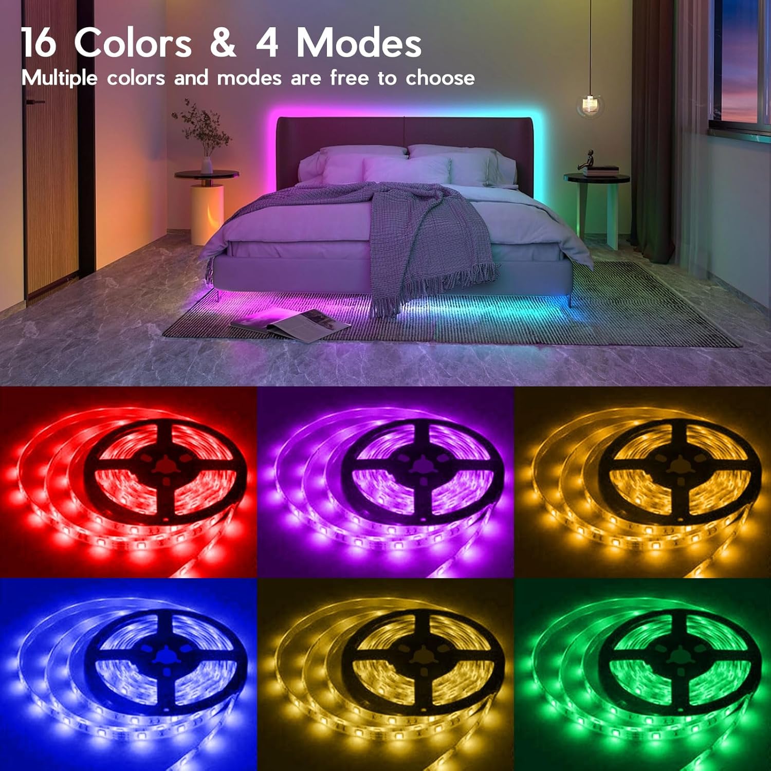 Striscia Led USB 5V Retroilluminazione Per TV 5W SMD 5050 5 Metri Ip44 Rgb Wisdom - Foto 3