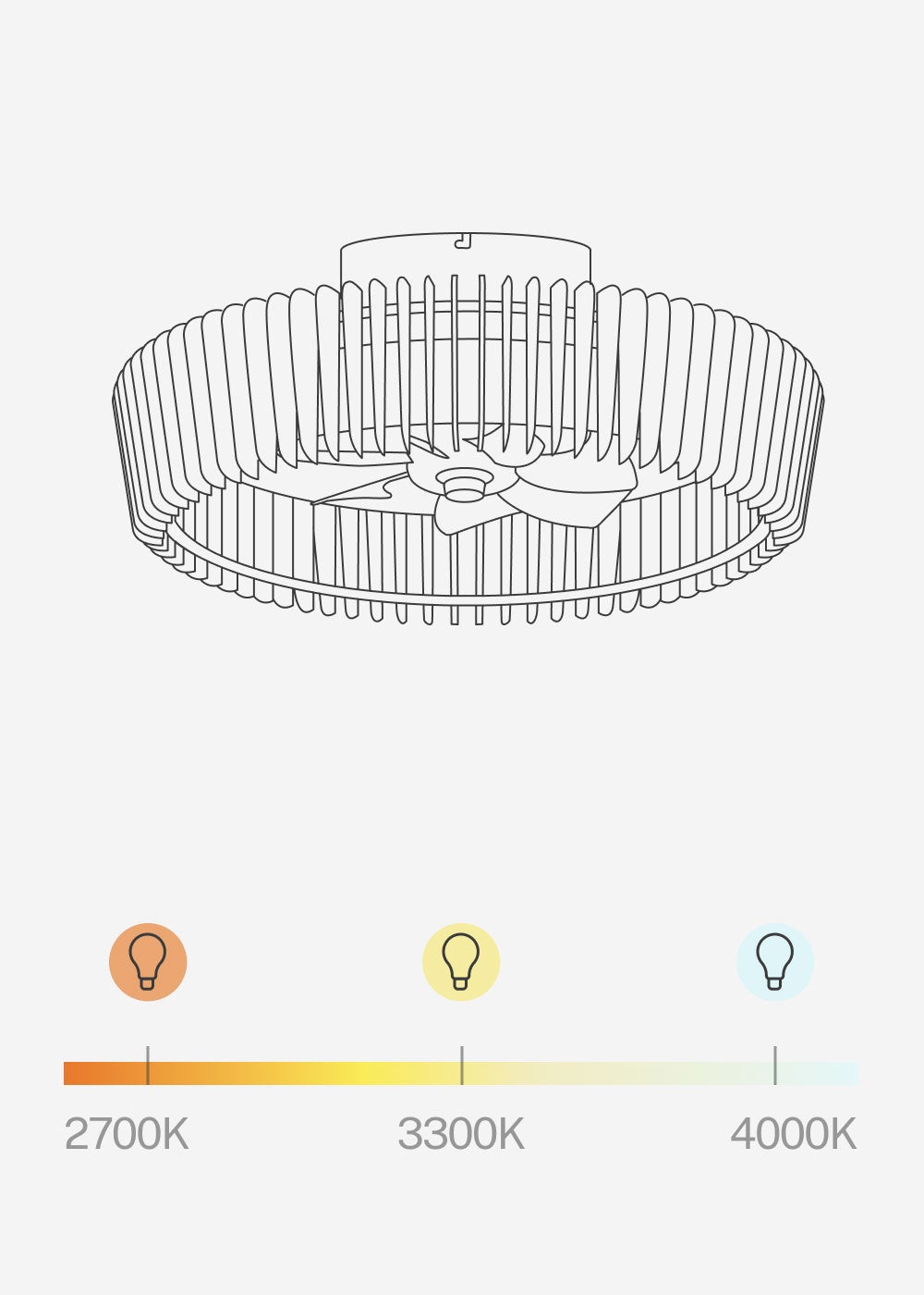 CREATE - WIND CRAFT S - Ventilateur de plafond 20W silencieux Ø58cm pales orientables avec eclaraige LED avec eclaraige sans wifi - 8