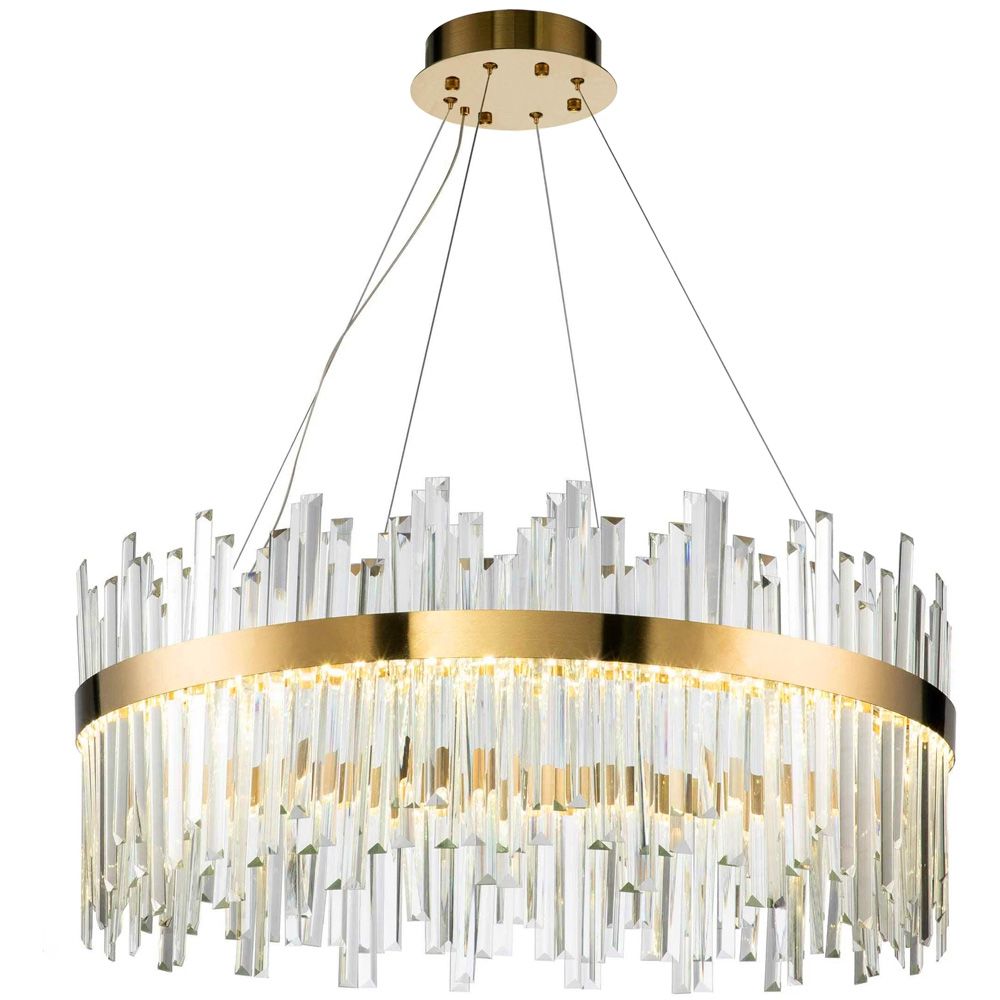 Lampa Sufitowa Wisząca Toolight App1515-Cp60 Złoty Szczotkowany